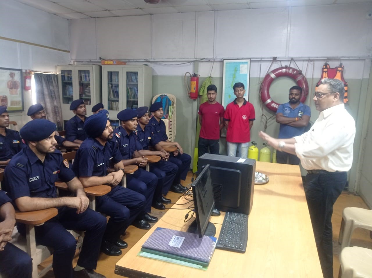 Closing ceremony of Batch no. 241 (NDRF) at Sea Explorers' Institute, Outram Ghat.