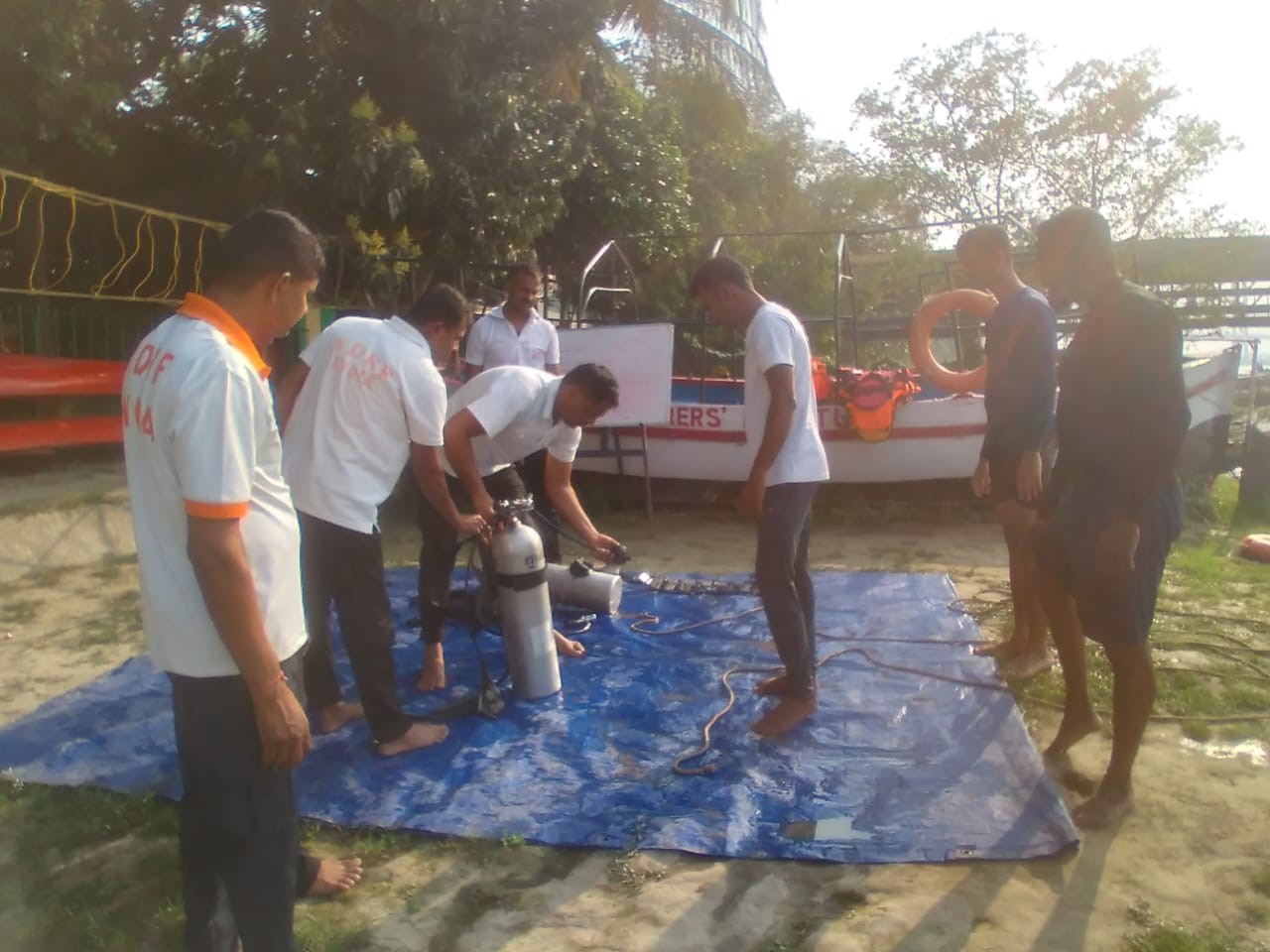 Conduct of Equipment Handling by the trainees at Sea Explorers' Institute, Outram Ghat